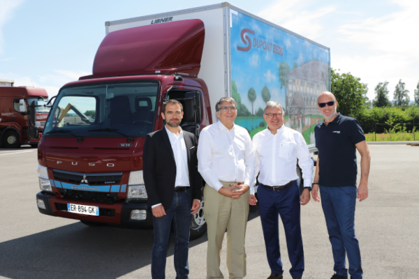 Inauguration de camion hybride DUPONT BEDU